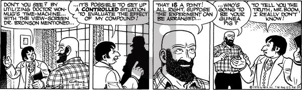 Alley Oop on Saturday October 2, 1976 Comic Strip