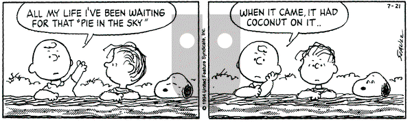 Peanuts on Thursday July 21, 1994 Comic Strip