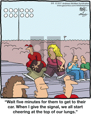 In the Bleachers on Tuesday June 6, 2017 Comic Strip