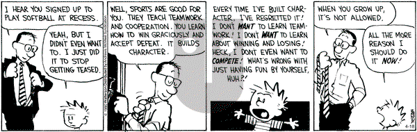 Calvin and Hobbes - Saturday April 18, 2020 Comic Strip