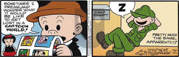 Nancy on Monday February 2, 2015 Comic Strip