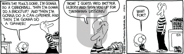 The Buckets on Monday July 8, 2002 Comic Strip