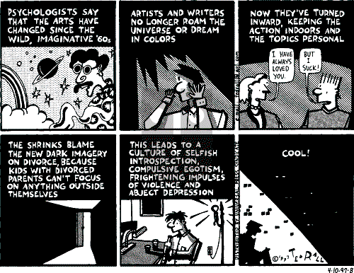 Ted Rall on Monday April 14, 1997 Comic Strip