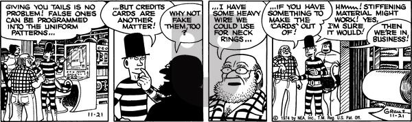 Alley Oop on Thursday November 21, 1974 Comic Strip