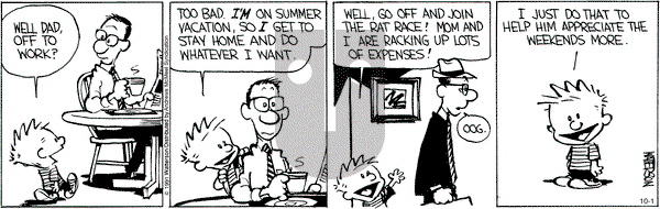 Calvin and Hobbes - Friday October 1, 2021 Comic Strip