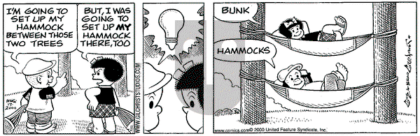 Nancy on Wednesday April 4, 2001 Comic Strip