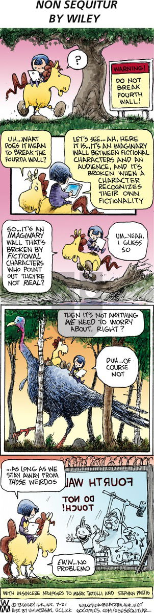 Non Sequitur - Sunday July 21, 2013 Comic Strip
