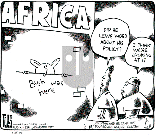 Tom Toles on Friday July 25, 2003 Comic Strip