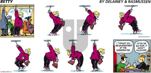Betty on Sunday February 21, 1999 Comic Strip