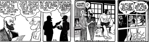 Alley Oop on Saturday November 12, 1949 Comic Strip