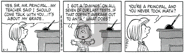 Peanuts on Tuesday June 2, 1992 Comic Strip