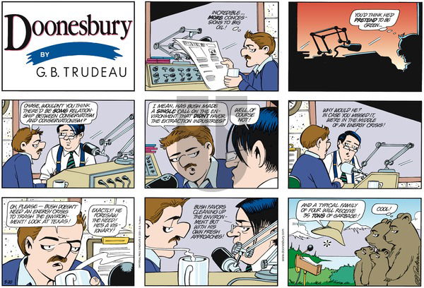 Doonesbury on Sunday May 20, 2001 Comic Strip