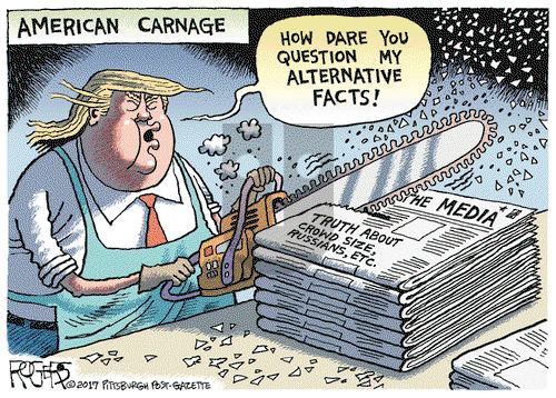 Rob Rogers on Tuesday January 24, 2017 Comic Strip