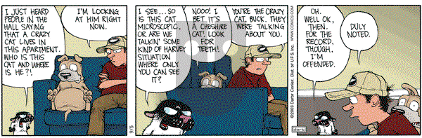 Get Fuzzy on Friday September 5, 2003 Comic Strip