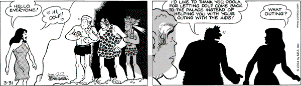 Alley Oop on Wednesday March 31, 2004 Comic Strip