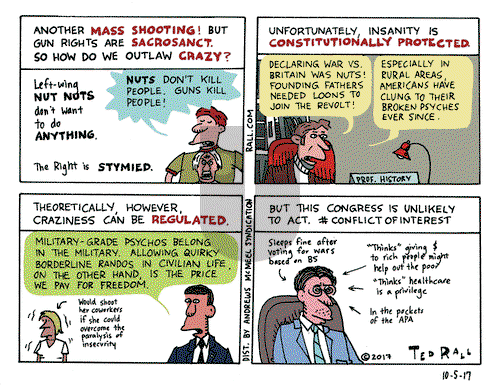 Ted Rall on Thursday October 5, 2017 Comic Strip