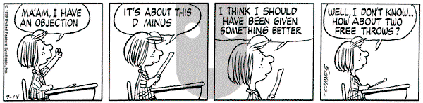 Peanuts on Friday September 14, 1979 Comic Strip