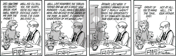 Doonesbury on Thursday March 12, 1981 Comic Strip