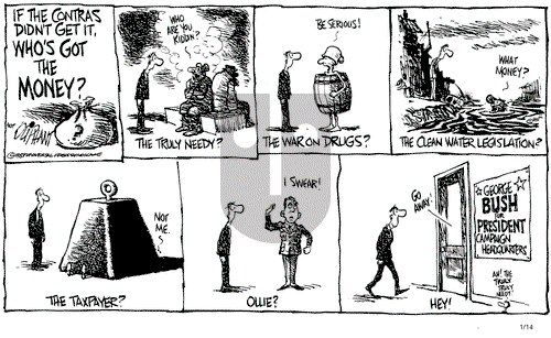 Pat Oliphant on Wednesday January 14, 1987 Comic Strip