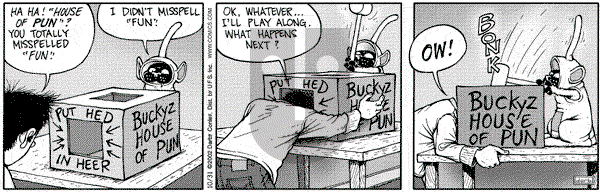 Get Fuzzy on Thursday October 31, 2002 Comic Strip