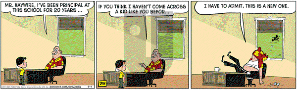 Rip Haywire on Friday September 4, 2015 Comic Strip