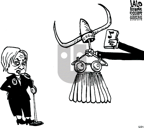 Lalo Alcaraz on Wednesday May 21, 2008 Comic Strip