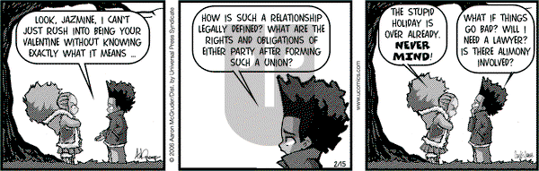 The Boondocks on Wednesday February 15, 2006 Comic Strip