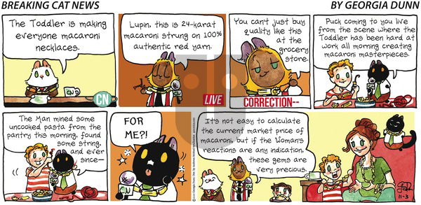 Breaking Cat News on Sunday November 3, 2019 Comic Strip