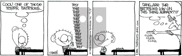 The Buckets on Thursday December 5, 1996 Comic Strip