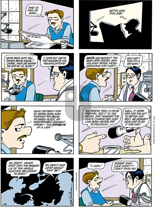 Doonesbury - Sunday January 28, 2001 Comic Strip