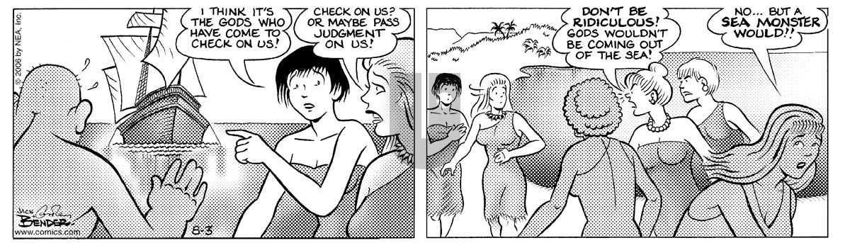 Alley Oop - Thursday August 3, 2006 Comic Strip