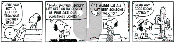 Peanuts on Monday October 17, 1983 Comic Strip