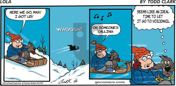 Lola on Sunday January 6, 2019 Comic Strip