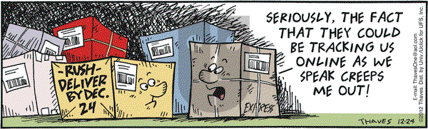 Frank and Ernest on Monday December 24, 2012 Comic Strip