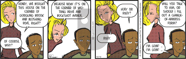 The Boondocks on Thursday October 19, 2006 Comic Strip