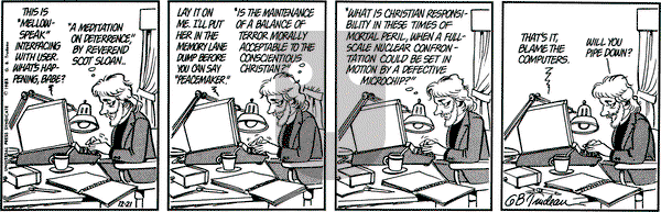 Doonesbury on Tuesday December 21, 1982 Comic Strip