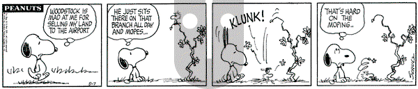 Peanuts on Friday August 7, 1970 Comic Strip