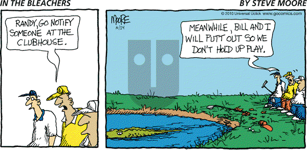 In the Bleachers on Sunday October 24, 2010 Comic Strip