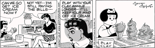 Nancy on Wednesday April 15, 1998 Comic Strip