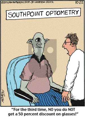 Close to Home on Thursday October 22, 2015 Comic Strip