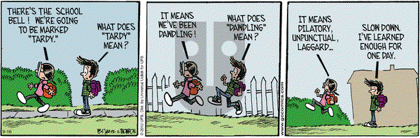 Grand Avenue on Wednesday September 16, 2015 Comic Strip