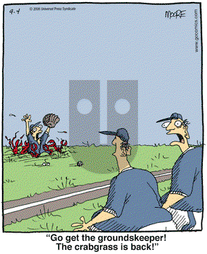 In the Bleachers on Monday September 4, 2006 Comic Strip