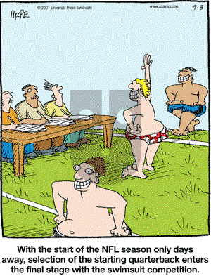 In the Bleachers on Monday September 3, 2001 Comic Strip