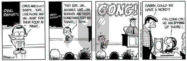 Grand Avenue on Tuesday February 8, 2000 Comic Strip