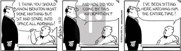 The Born Loser on Wednesday December 3, 2003 Comic Strip