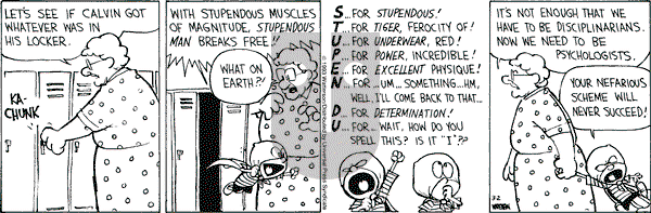 Calvin and Hobbes - Tuesday March 2, 1993 Comic Strip