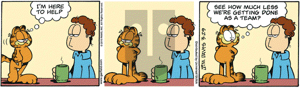 Garfield on Monday March 29, 2010 Comic Strip