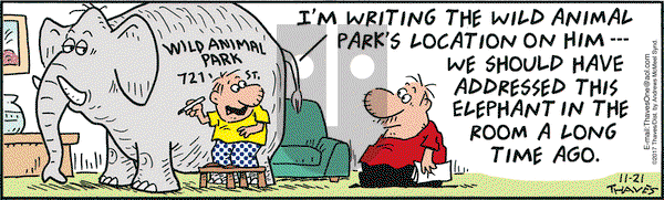 Frank and Ernest on Tuesday November 21, 2017 Comic Strip