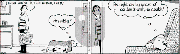 Fred Basset on Sunday December 16, 2007 Comic Strip