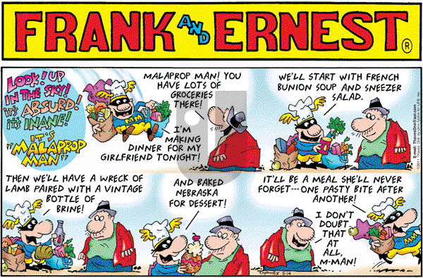 Frank and Ernest on Sunday August 14, 2011 Comic Strip